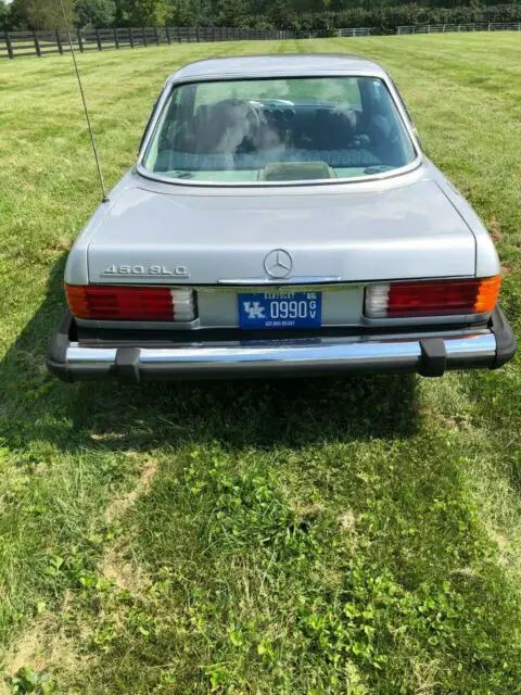 1979 mercedes-benz 450slc silver and navy