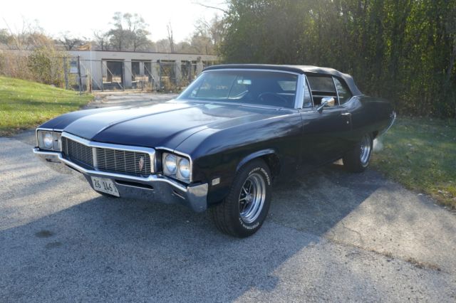 1968 buick skylark -midnight blue- power top convertible driver classic-1969