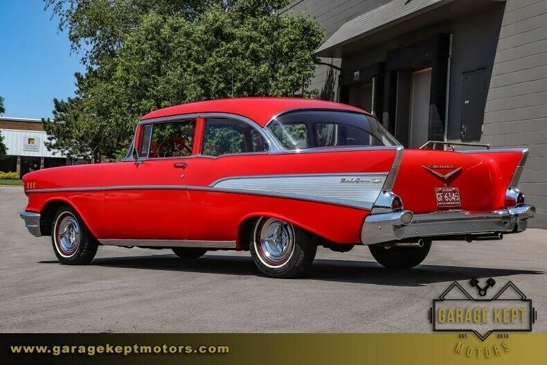 1957 chevrolet bel air red 327 v8 86412 miles