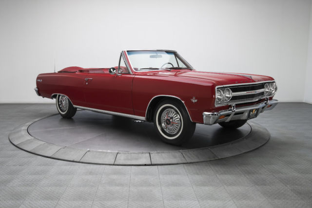 1965 chevrolet chevelle super sport 23249 miles regal red convertible 327 v8 l79