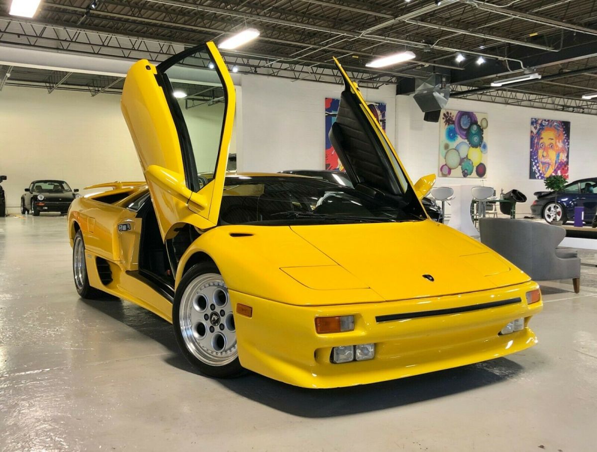 1991 lamborghini diablo lhd 2-door coupe - rare superfly yellow