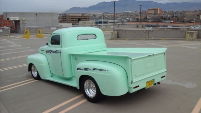 1950 ford f-100 street rod, restomod, hot rod, chop top, full custom