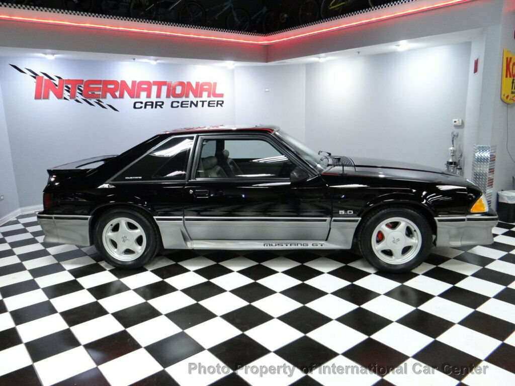 1990 ford mustang gt 5.0 5-speed gray leather oe moonroof stock & immaculate wow