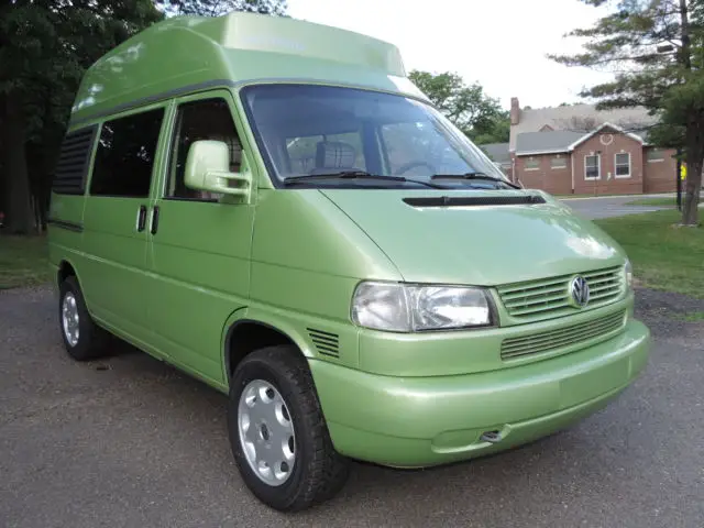 custom vw eurovan full camper hightop 2.5 tdi turbo-diesel 5-speed no reserve