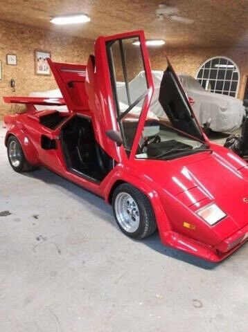 1985 lamborghini countach tribute gm 350 v8 2,600 miles 5spd manual rwd leather