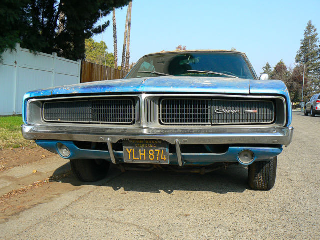 1969 dodge charger s/e b5 blue, white vinyl top, high optioned car, unrestored