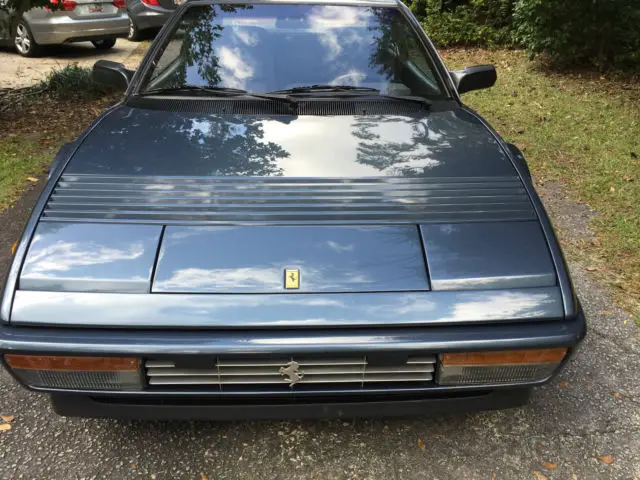 1986 ferrari mondial coupe blue on blue