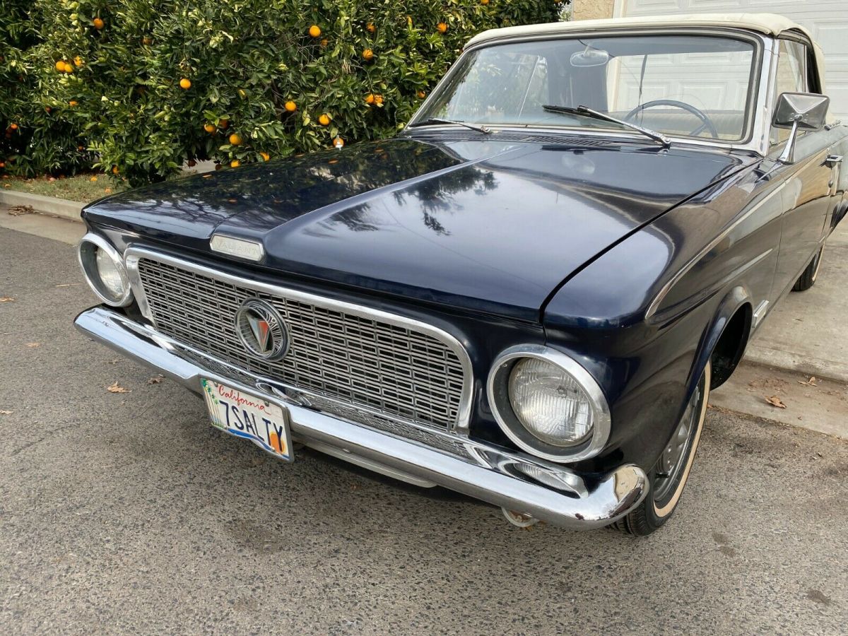 1963 plymouth valiant convertible. runs and drives! california car. no reserve!