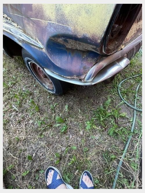 1957 pontiac chiefton hardtop; ready for restoration
