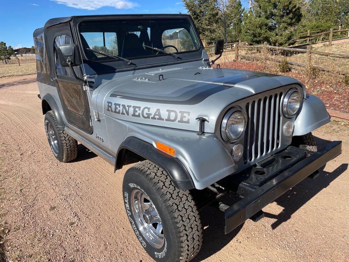 1982 jeep jeep suv grey 4wd manual cj7