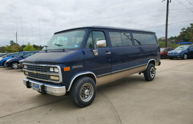 1994 chevrolet sport van g30 ext sport 146" wb 172257 miles blue 7.4l 8 cylinde