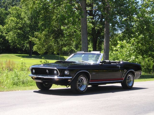 show winning 1969 triple black mustang custom! built v/8! your choice of wheels!