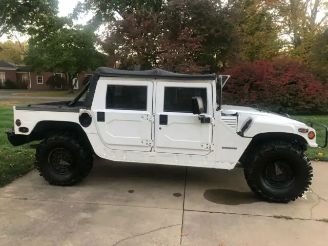 1995 hummer h1 am general non turbo diesel/gasoline engine soft top convertible