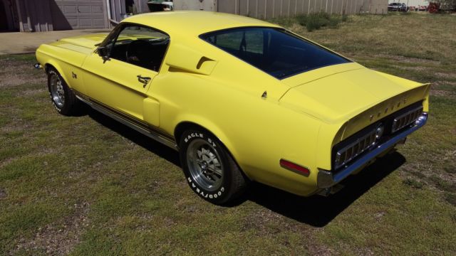 1968 ford shelby gt 500 kr mustang 428cj auto, ford special yellow paint video!