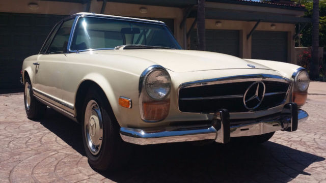 1970 mercedes benz 280sl roadster rust free 2 owner california car reduced $10k!