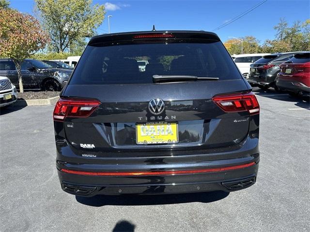 2022 volkswagen tiguan 2.0t se r-line black