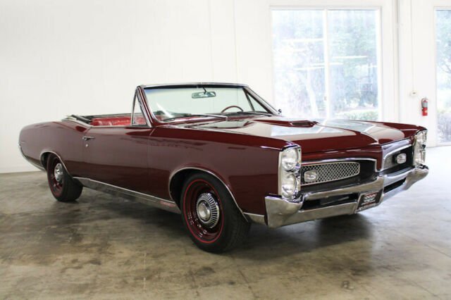 1967 pontiac gto 9655 miles burgundy convertible