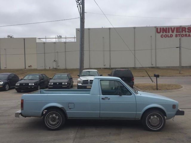 1980 volkswagen mk1 vw rabbit caddy pick up truck diesel 4 speed lago blue oem