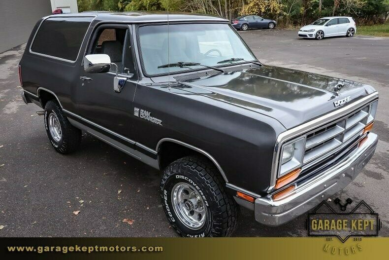 1990 dodge ramcharger aw-100 gray suv 5.2l v8 142449 miles