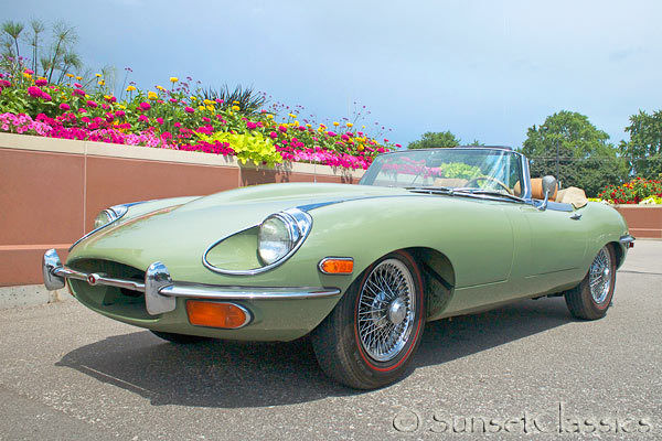 1970 jaguar xke e-type willow green 52k orig 100 pics & videos classic series 2