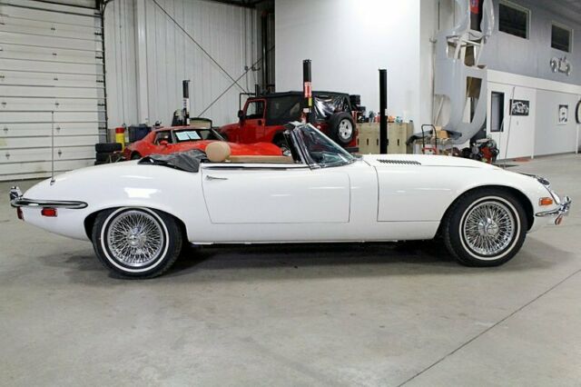 1974 jaguar xke series iii roadster 2415 miles white roadster v12 4-speed manual
