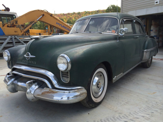 1949 oldsmobile 88 eighty-eight antique car barn find