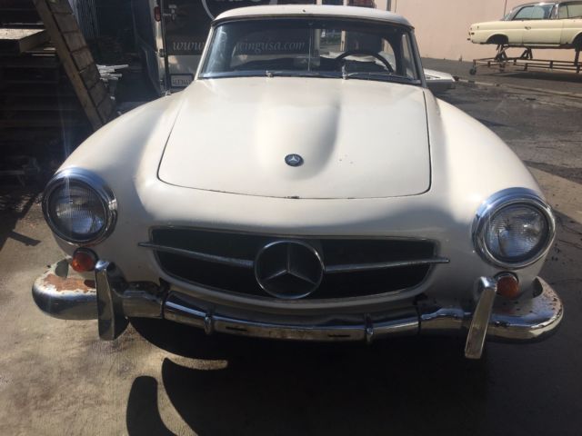 1960 mercedes 190sl barn find (complete car with solex carbs for restoration)
