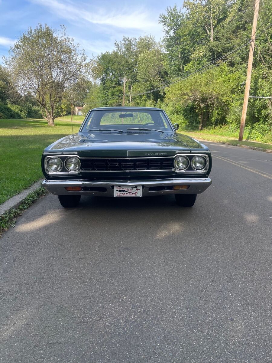 1968 plymouth road runner coupe green rwd manual