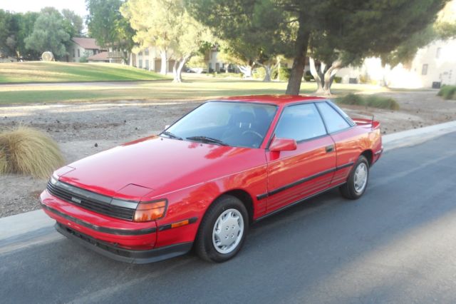 1989 toyota celica gt sport coupe striking super red beauty automatic cold a/c!