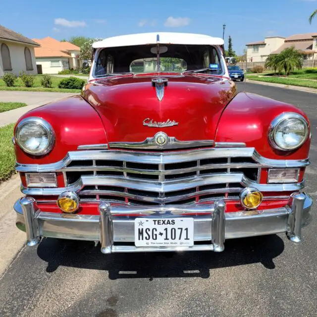1949 chrysler new yorker sedan red rwd automatic