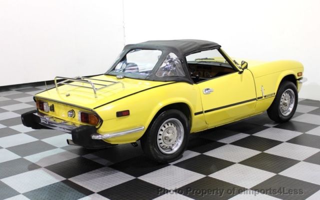 1973 80441 miles triumph spitfire spitfire convertible yellow convertible