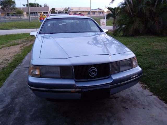 classic american 1987 mercury cougar ls coupe ~ light blue ~ 77249 miles