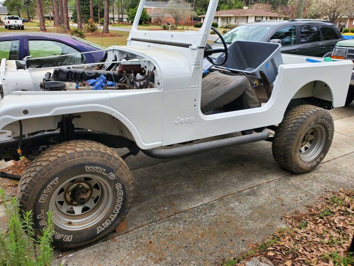 1984 jeep cj7 suv white 4wd manual cj7