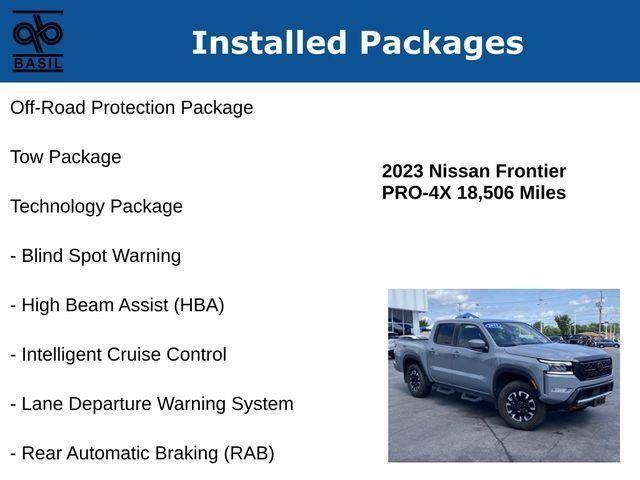 2023 nissan frontier pro-4x