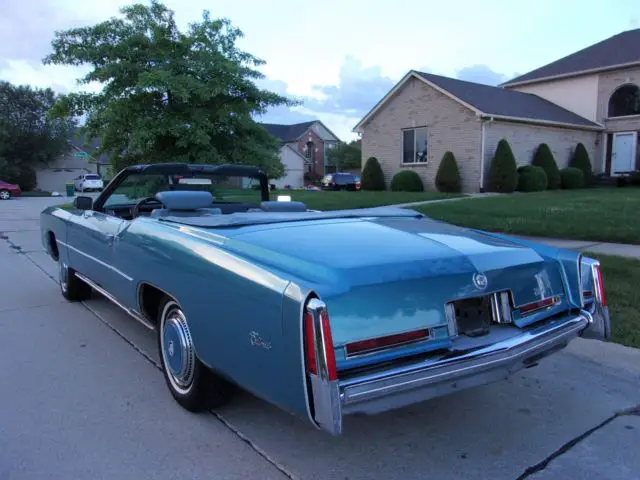 beautiful 1976 cadillac eldorado convertible - rare color combo - no reserve!!!