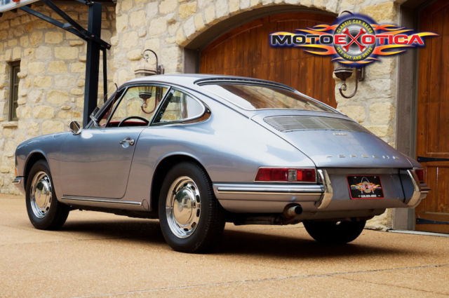 1967 porsche 912 swb handsome silver exterior over red interior, restored