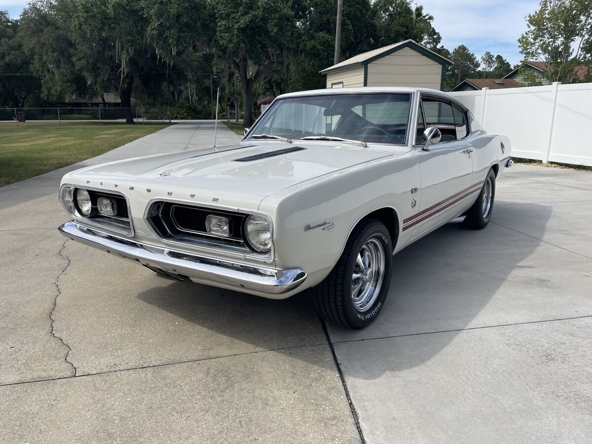 1967 plymouth barracuda white 426 hemi