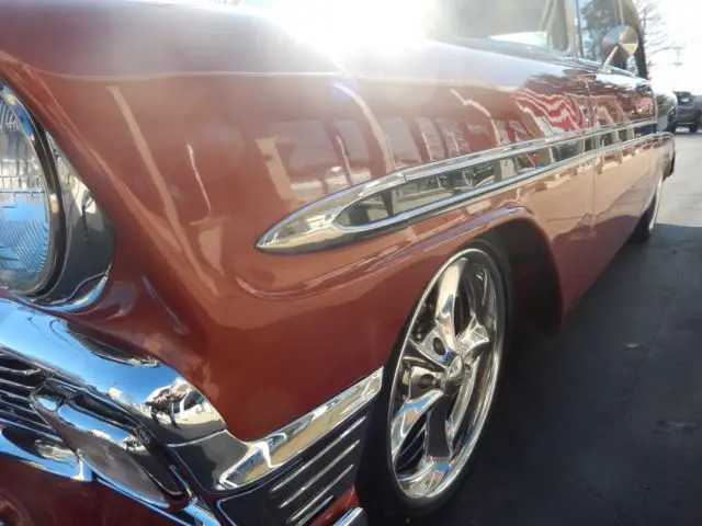 1956 chevrolet bel air frame off resto 383 stroker 700r4 with a/c