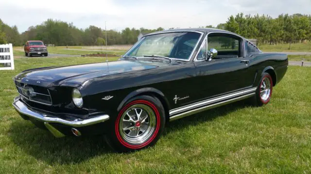 1965 fastback mustang 2+2 raven black complete restoration ps pb rally pac pony