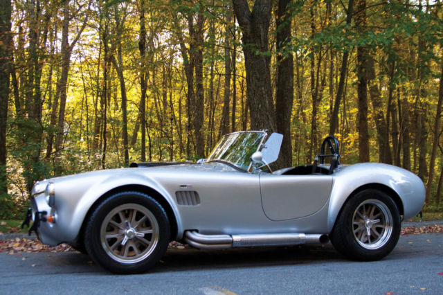 1966 ford cobra replica 4693 miles silver - 5spd tremec tko 600, ford 9"
