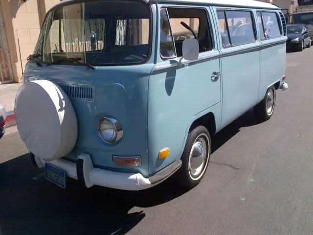 volkswagen love bus baby blue california car 46k miles mint condition !!!!!!!!!!