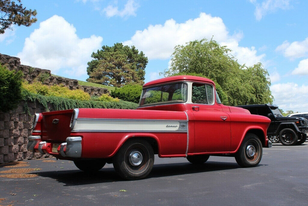 1957 chevrolet cameo, all original, v8, manual, barn find! rare, solid