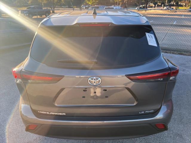 2024 toyota highlander le