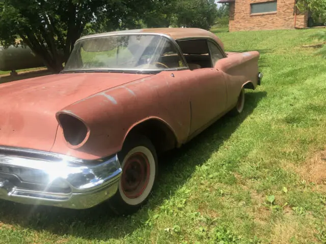 rare 1957 olds super 98 project car, 371 engine, sat in barn 50 years