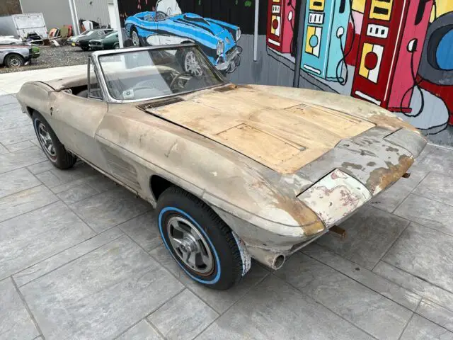 1963 chevrolet corvette 327 convertible white rwd manual