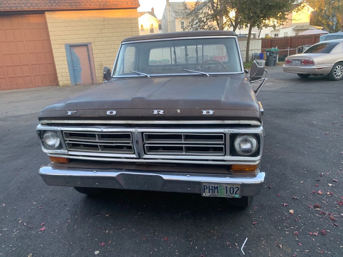 1970 ford f250 brown rwd automatic camper special sport