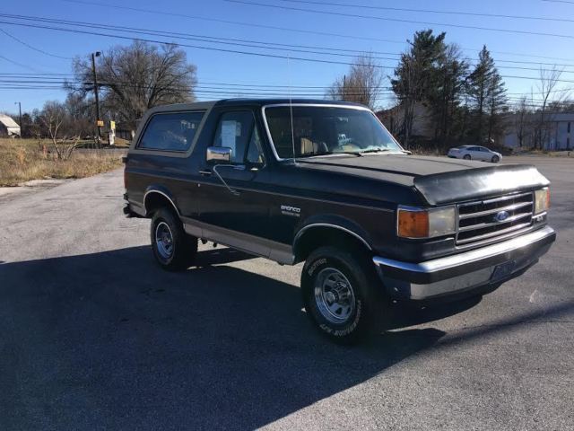 1989 ford bronco eddie bauer sport utility 4wd 5.0l no rust - look! great deal!