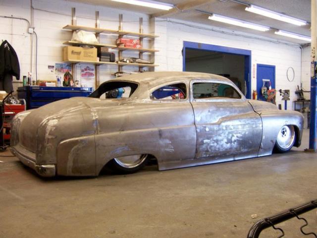 1951 one off custom chopped merc lead sled resto mod