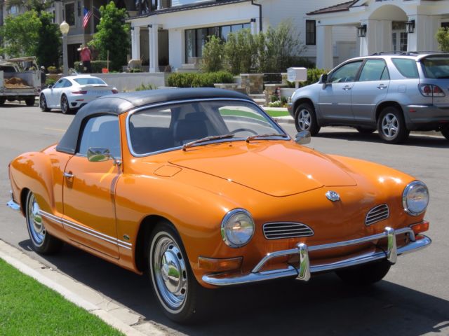1971 volkswagen ghia convertible 14804 - original miles