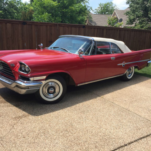 1959 chrysler 300e convertible - one of the rarest letter car convertibles